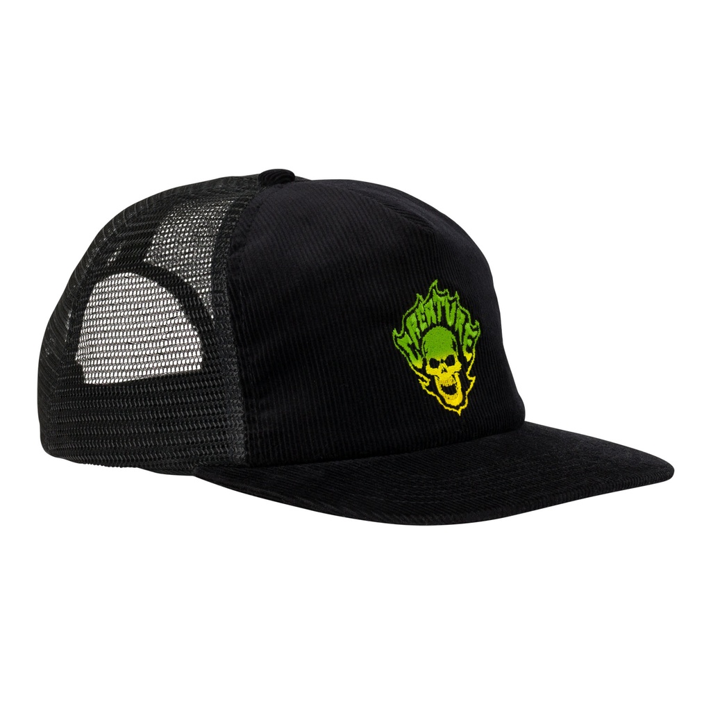 [44442166] Hat Bonehead Flame Mesh (Black)
