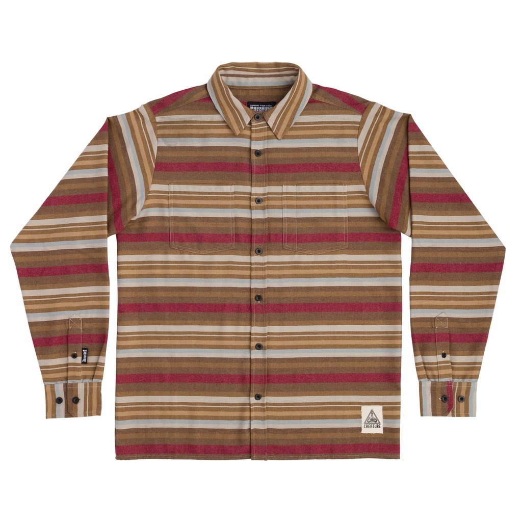 [44643407-143469] FLANNEL TOP L/S TAKE WARNING (S)