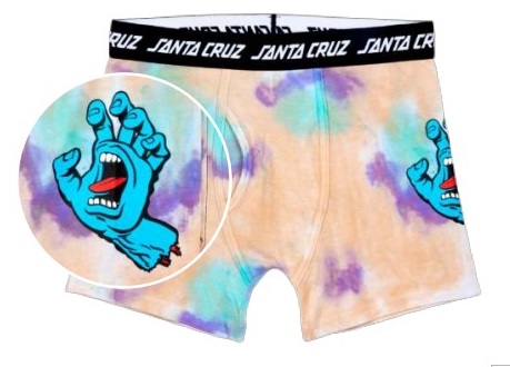 Boxer Screaming Hand Tie Dye Brief (M)