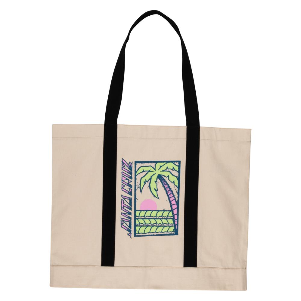 Women Bag Palm Strip Tote
