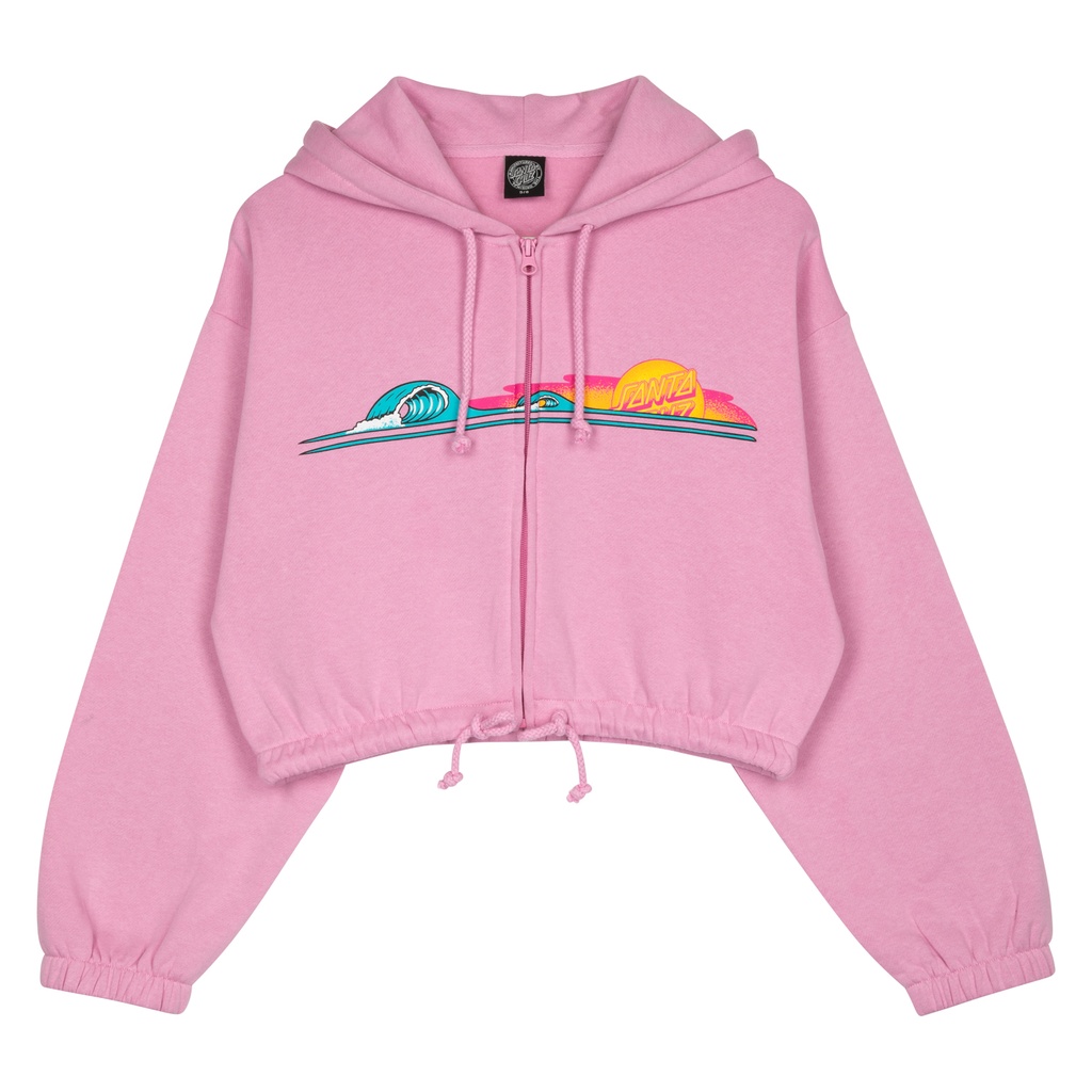 Women Zip Hood Sunrise Dot