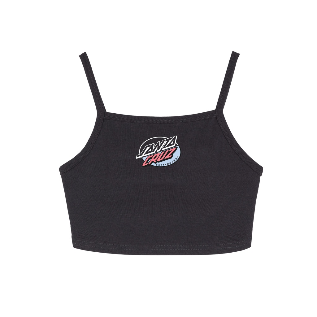 Women Vest Oval Splice Dot Front
