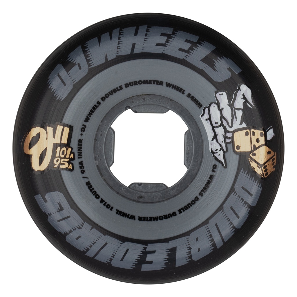 54MM DOUBLE DURO BLACK GRAY 101A/95A