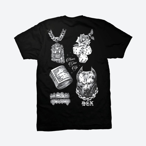[PTM-3650] EFFECTS TEE (M, BLACK)