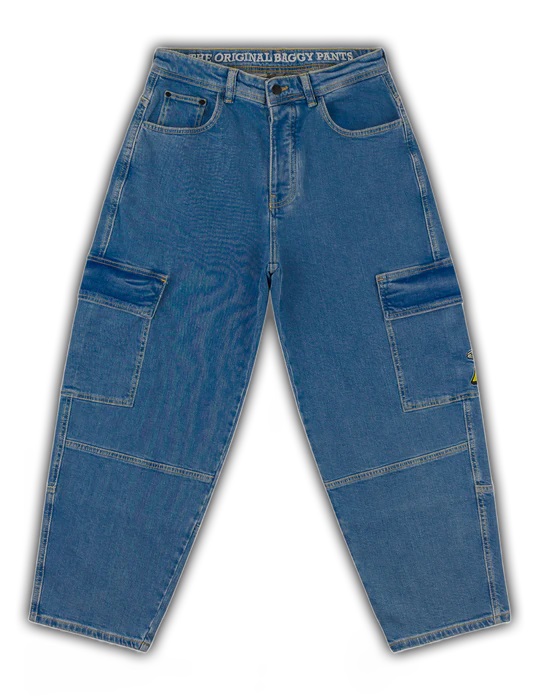 [01PA1501-81-30 L32] X-Tra Ufo Cargo Denim (30, WASHED BLUE-81)