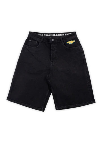 [01SH1084-84-28] X-Tra Monster Denim Shorts (Washed Black, 28)