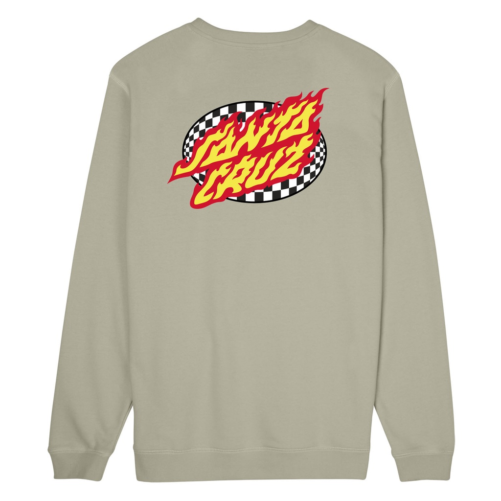 Crew Oval Check Flame