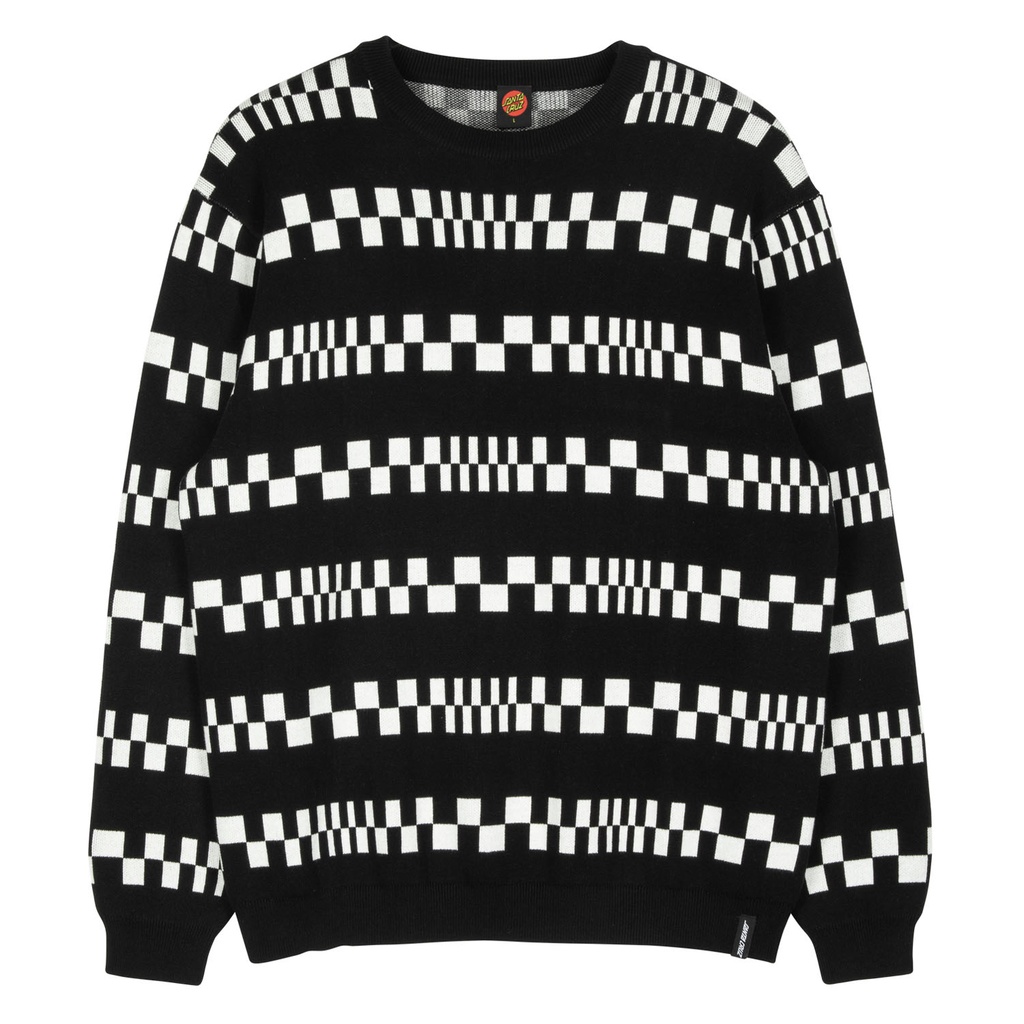 KNIT CREW CHECK STRIPE