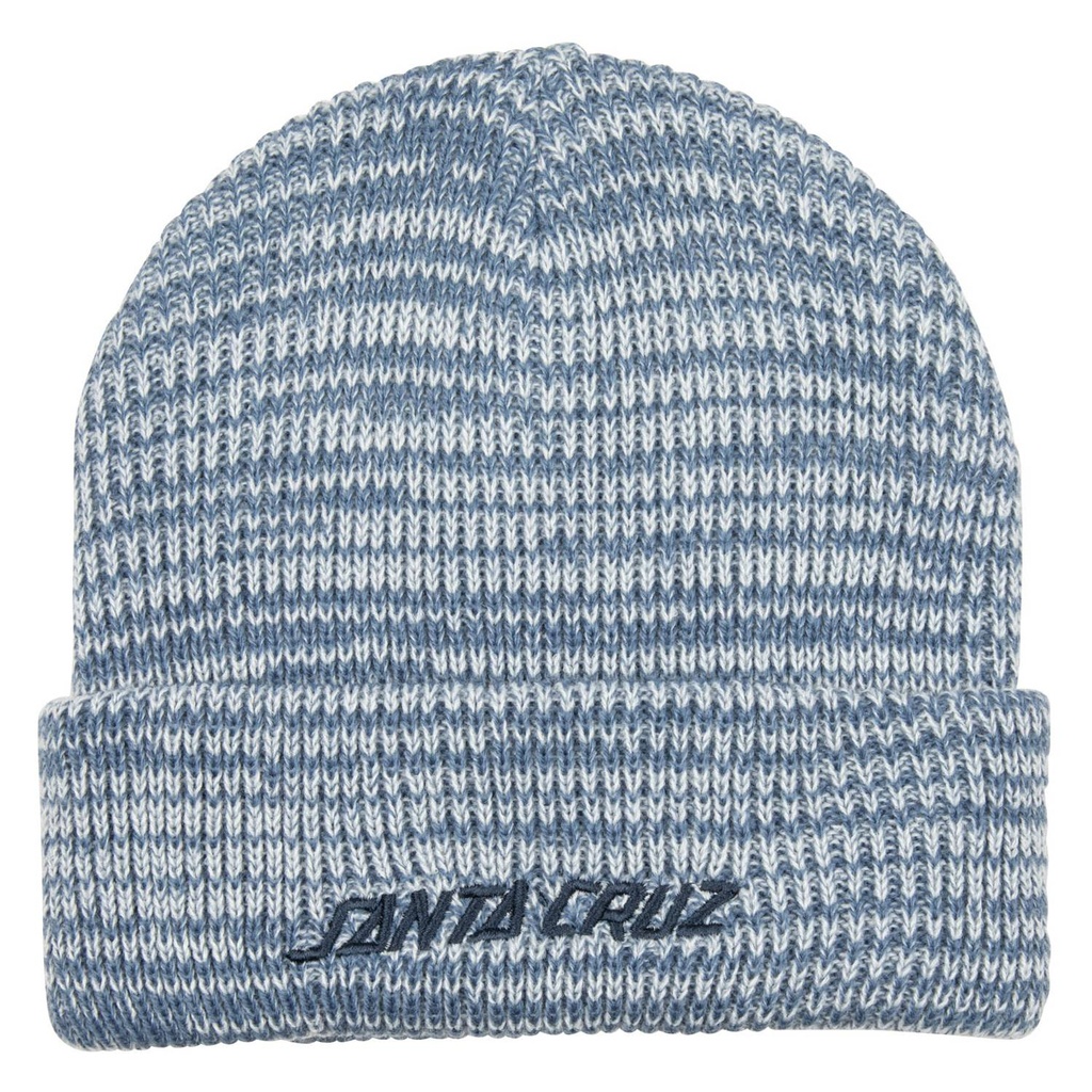 [SCA-WBE-0125] Women Beanie Strip Marl (BLUE HEATHER)