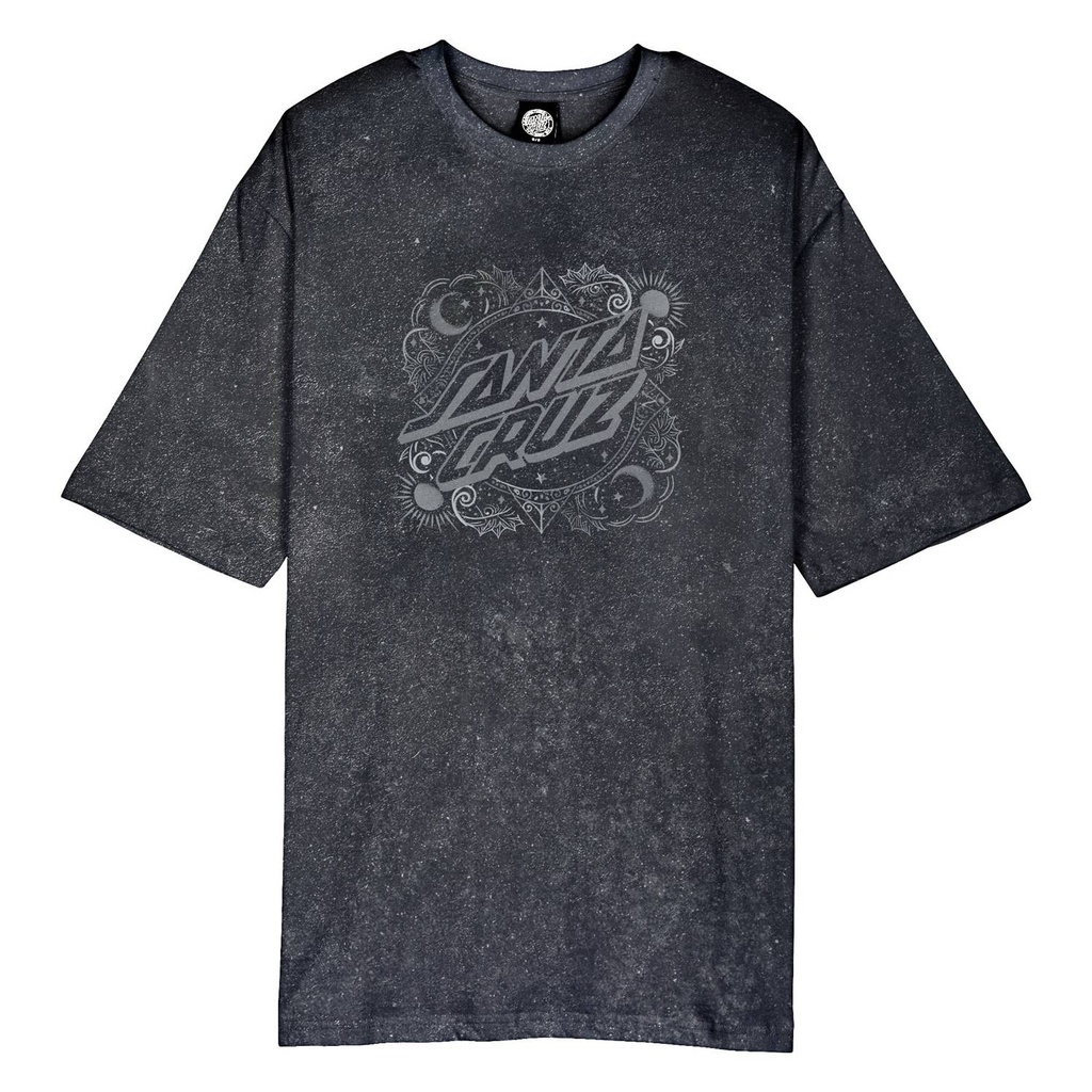 Women Tee Ornate Dot Front Oversized