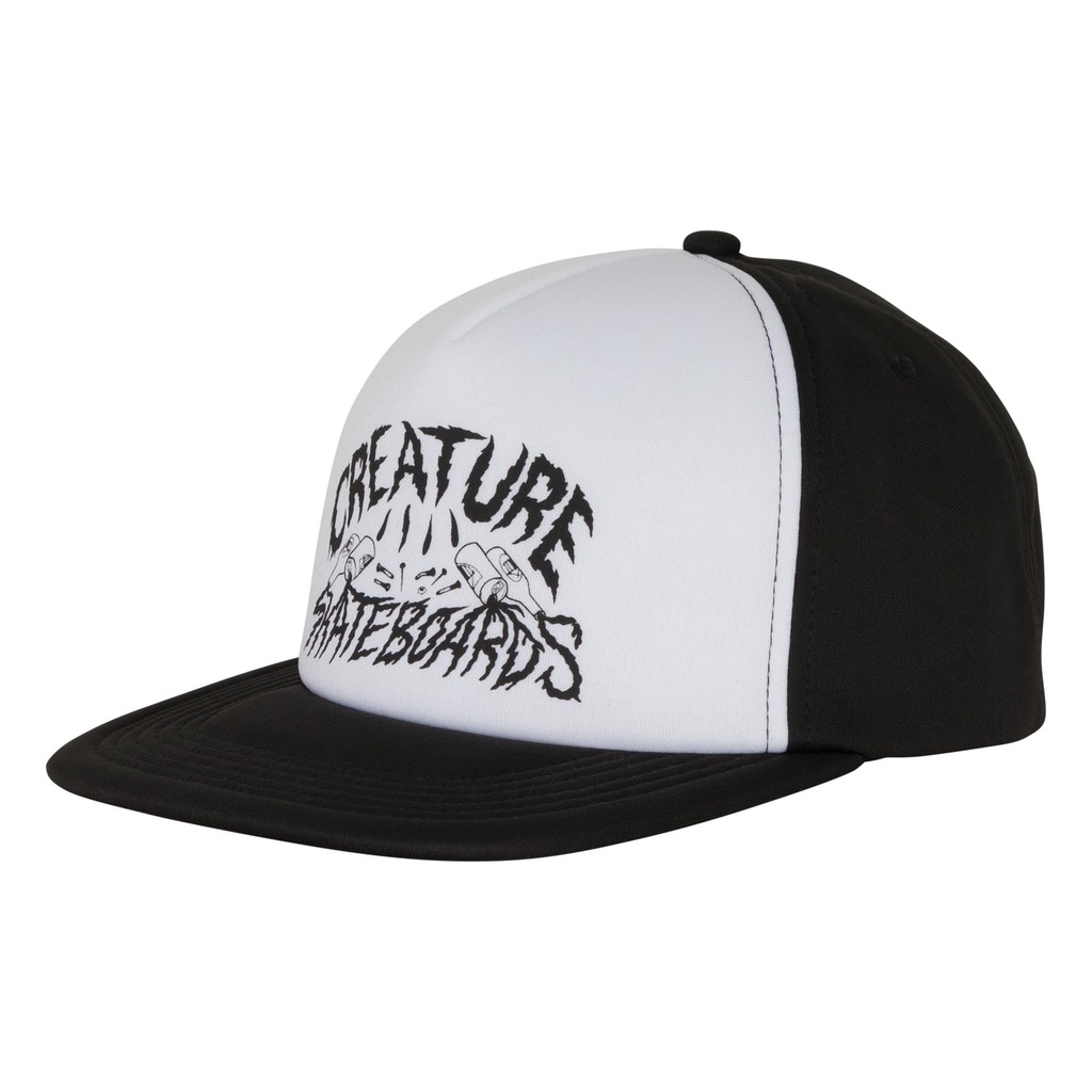 [44442238-BLK WHT] Hat Play It Loud Trucker (BLACK WHITE)