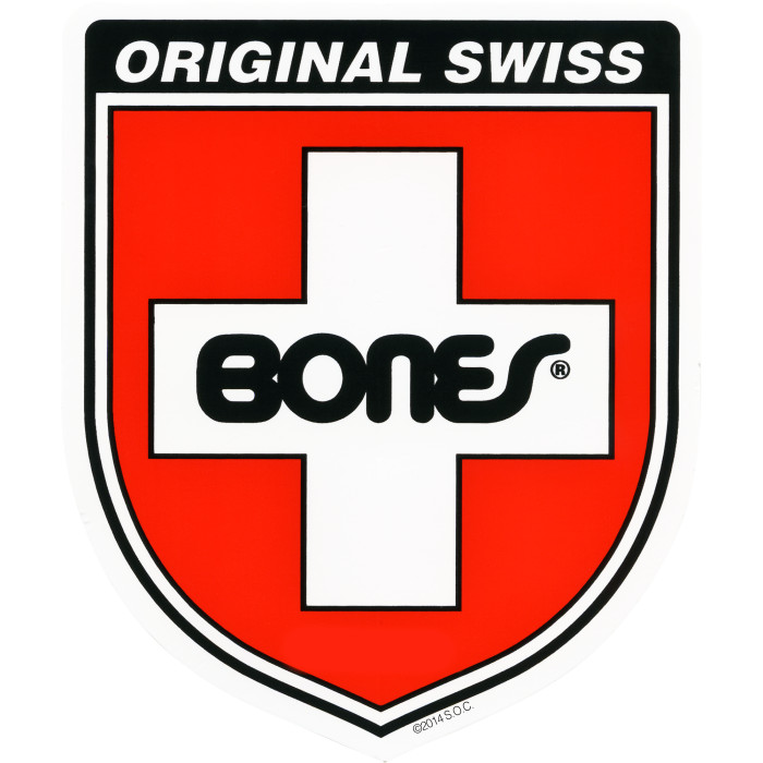 STICKER BONES SWISS SHIELD RAMP 15.75