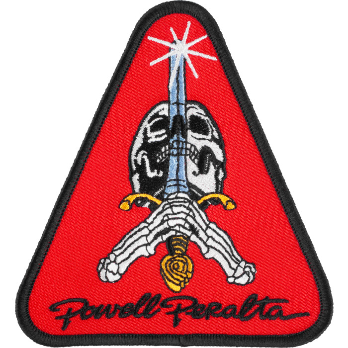 [APASAS2R1] PATCH PP SKULL & SWORD RED