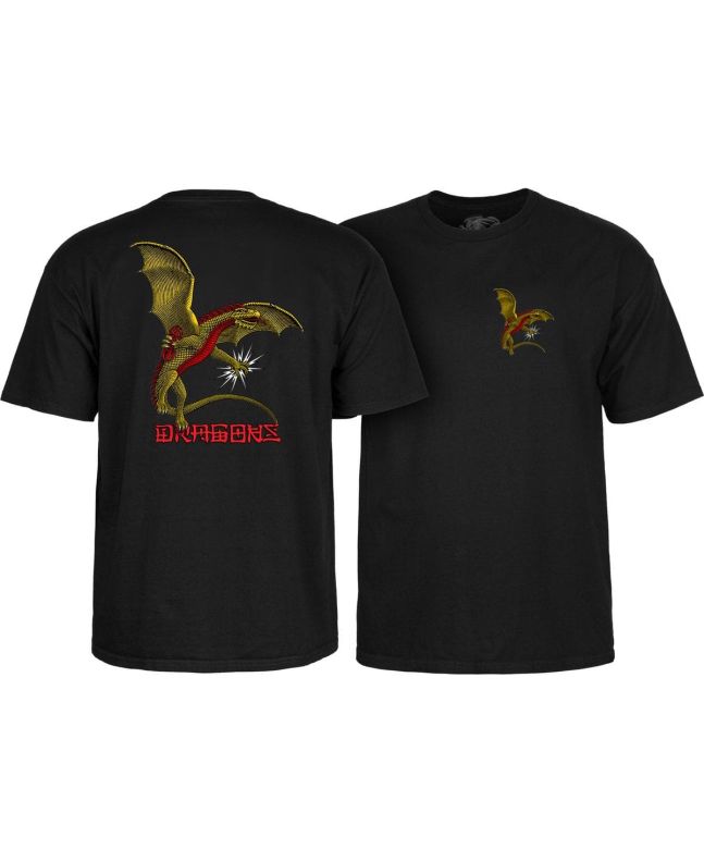 [CTMPPDGNFXS] TEE DRAGONS LOGO (S, BLACK)