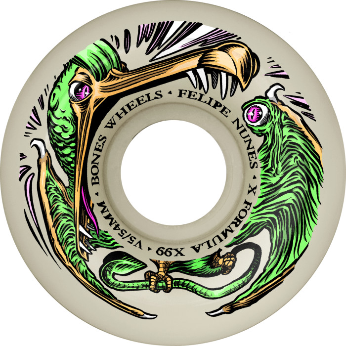 [WPCAFNDNO5499A4] 54mm Nunes Dino-Sortas V5 Sidecut X-Formula 99A
