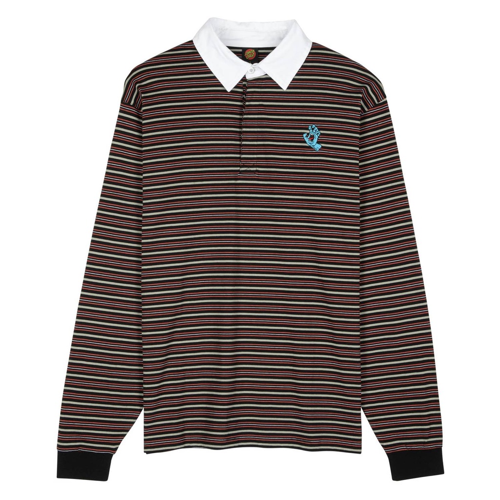 Polo L/S Mini Hand Stripe
