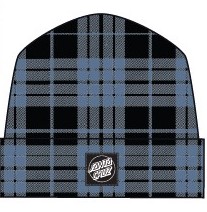 BEANIE OPUS DOT CHECK Black/Dusty Blue Check