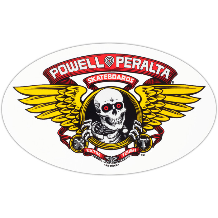 STICKER WINGED RIPPER RED 6.5"
