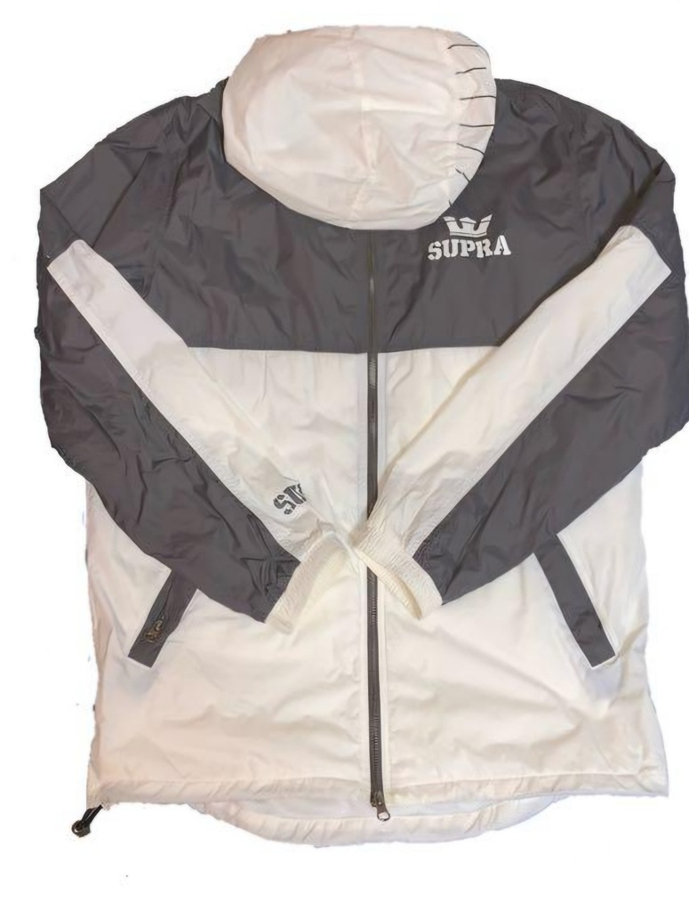Jacket Dash Track White/Grey