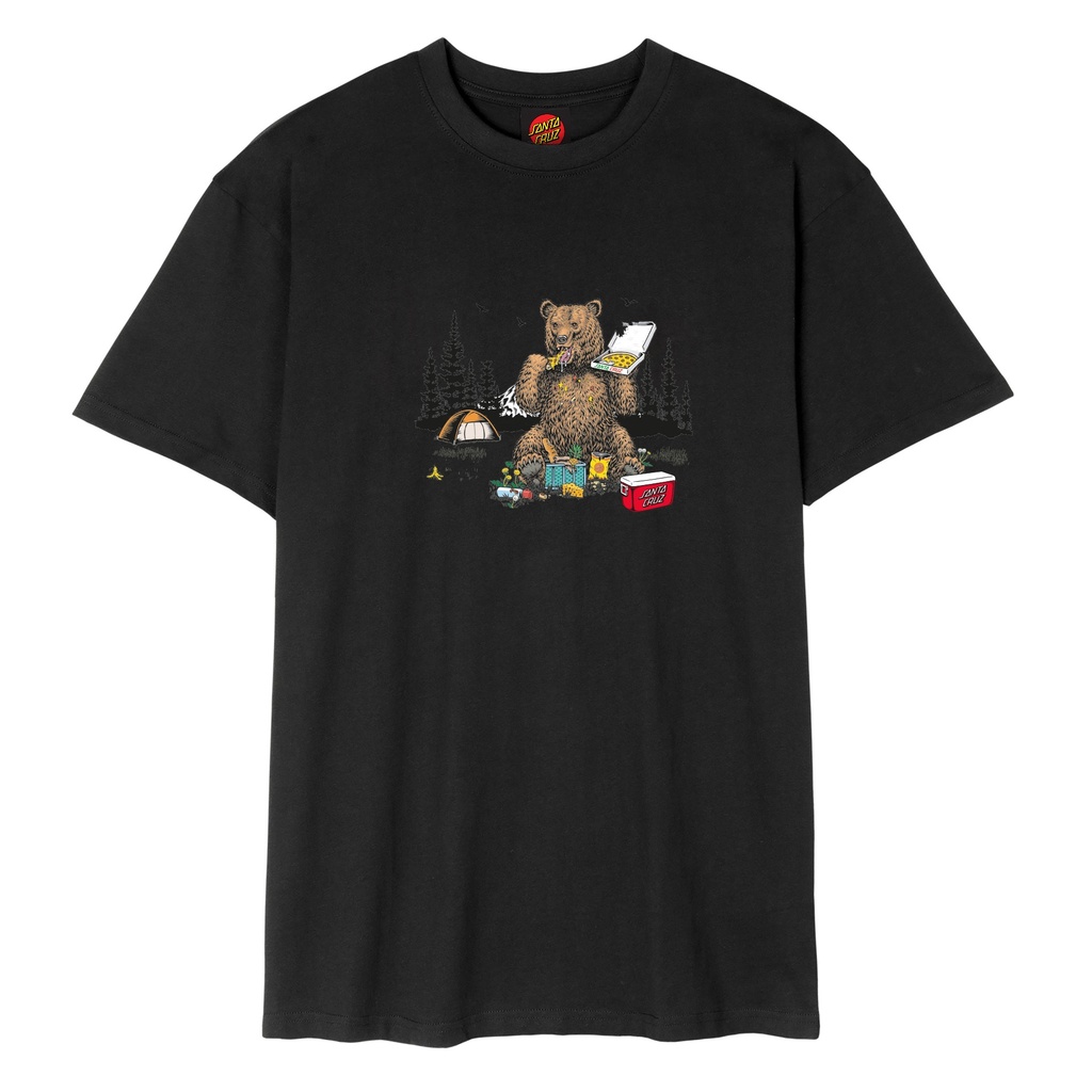 T-Shirt Braun Pizza Bear