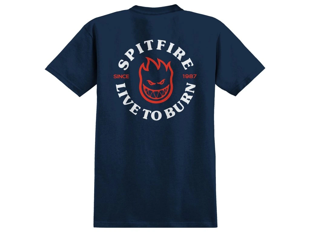 LIVE TO BURN CLASSIC TEE NVY