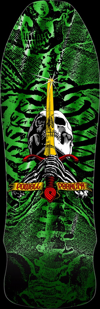Geegah • Skull & Sword '08' • 9.75" • Green Foil  *JAN ETA