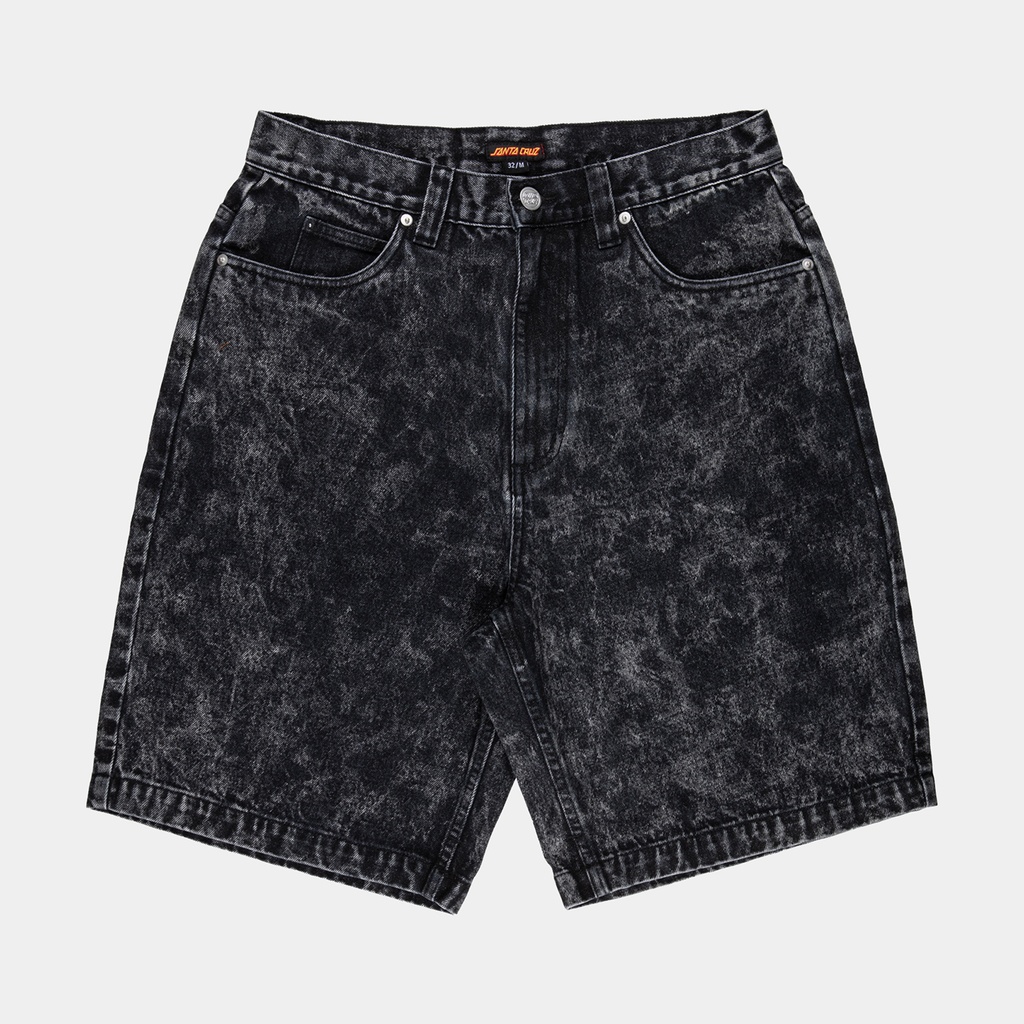 [SCA-SHR-5437] Shorts Big (28, BLACK ACID WASH)