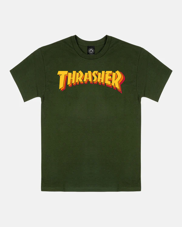 STACKED TEE FRO. GRN