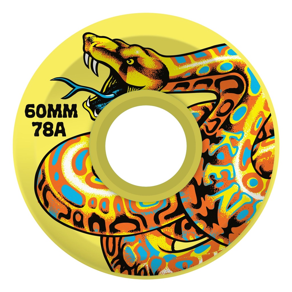 60mm Jeff Kendall Snake OG Slime Yellow 78a Slime Balls Wheels