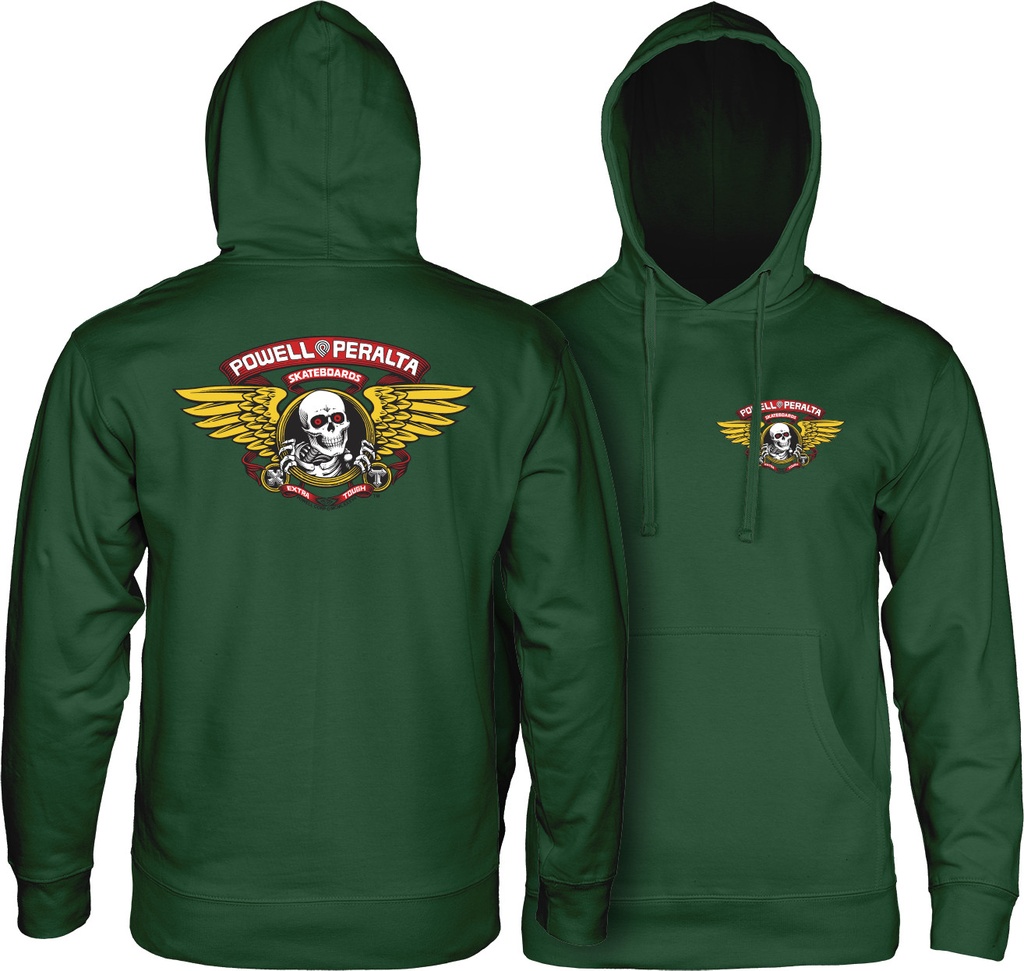 Hoodie Winged Ripper Mid Weight Alpine Green