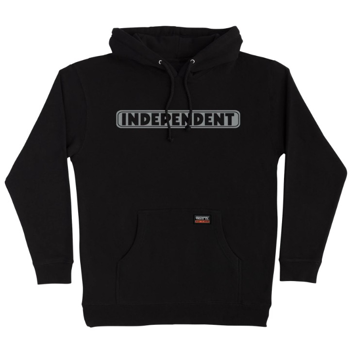 Bar Logo Reflective Pullover Hoodie Independent Mens Sweatshirt