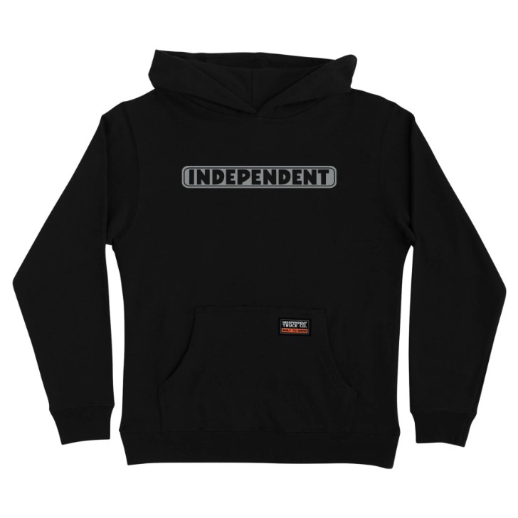 Bar Logo Reflective Pullover Hoodie Independent Youth Sweatshirt