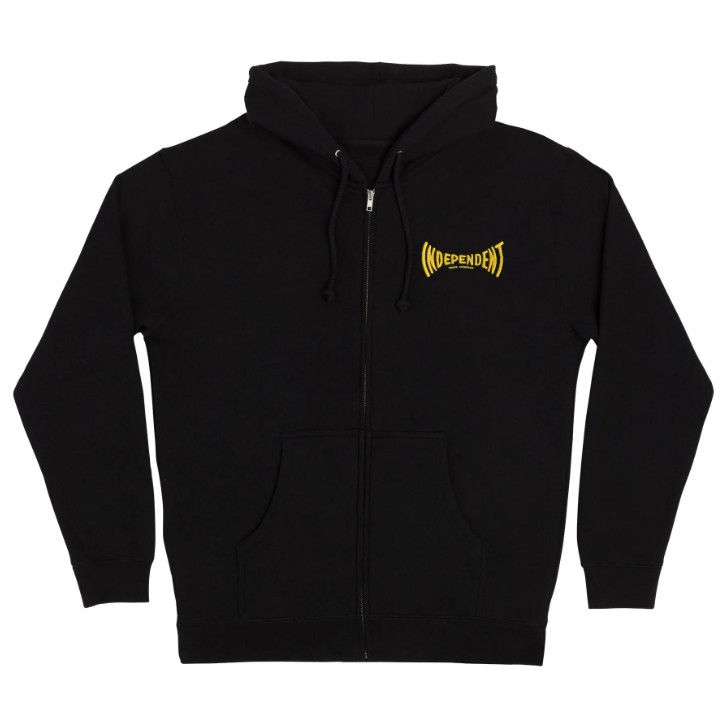 Manufactured Span Zip Hoodie Independent Mens Sweatshirt