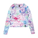 Womens L/S Top Strip Digi Mesh