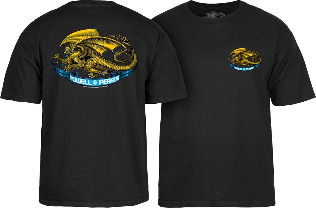 TEE OVAL DRAGON YOUTH Black