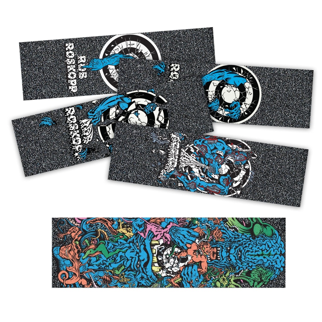 Santa Cruz Roskopp Target Grip Strips Grip Tape 11inx3.25in (Bg/5)