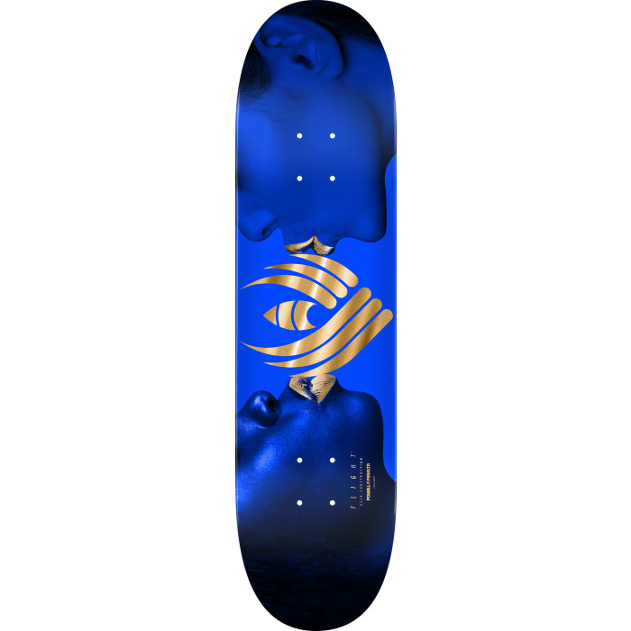 Flight Kiss • 8.63" • Blue/Gold Foil