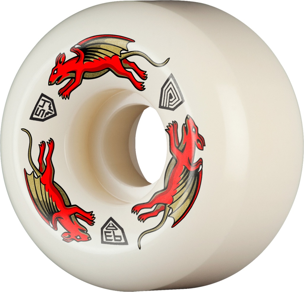 Powell-Peralta™ Dragon Formula Red • Nano Rat • 54mm x 34mm • 93A • AV6 • Off White