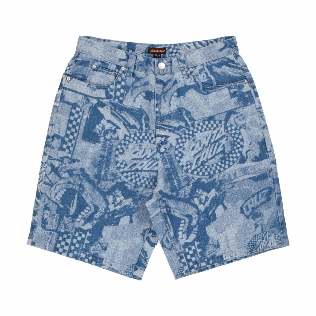 [SCA-SHR-5497] Big Shorts (28, Stonewash Collage)
