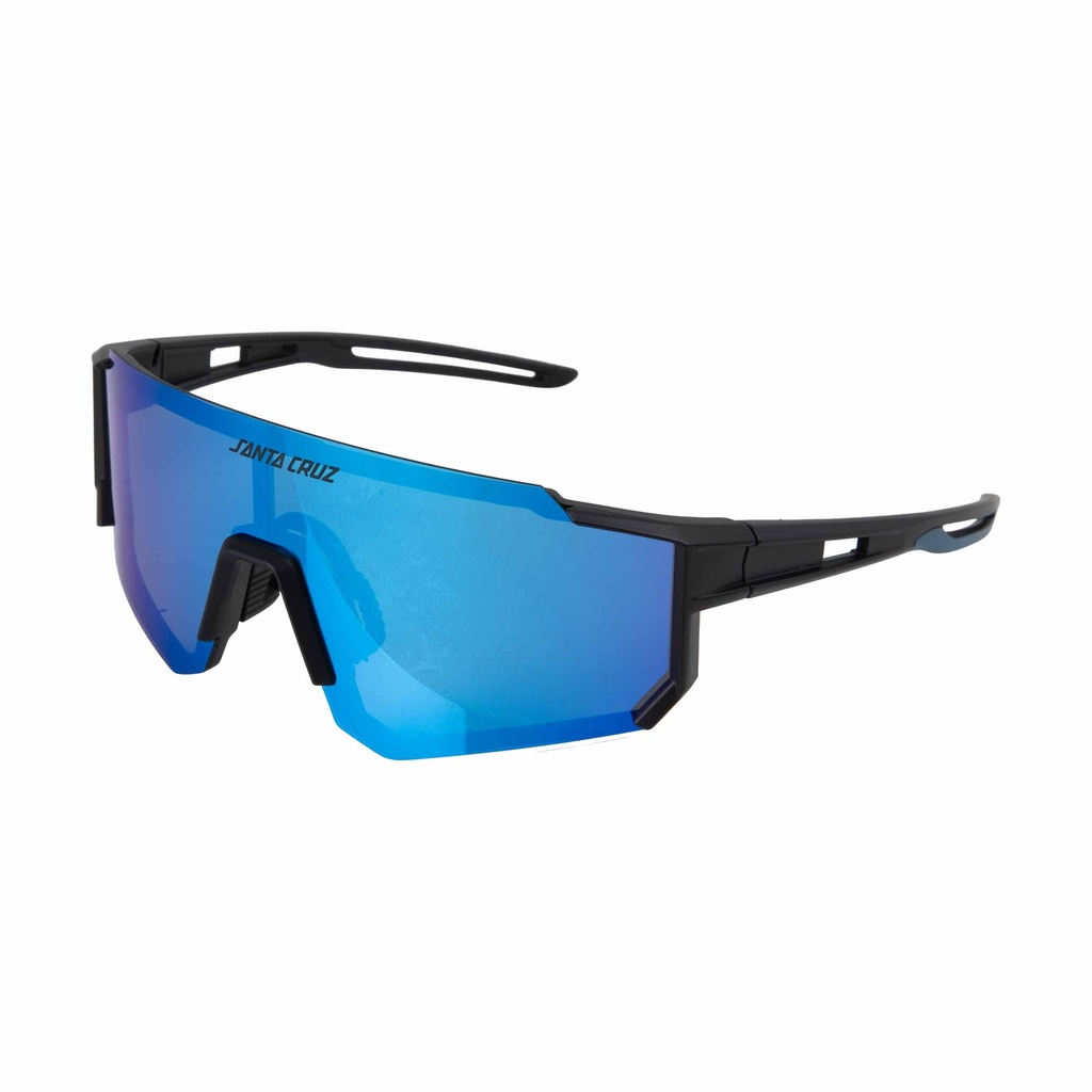 [SCA-SUN-0295] Strip Racer Sunglasses (Black Blue/Blue)