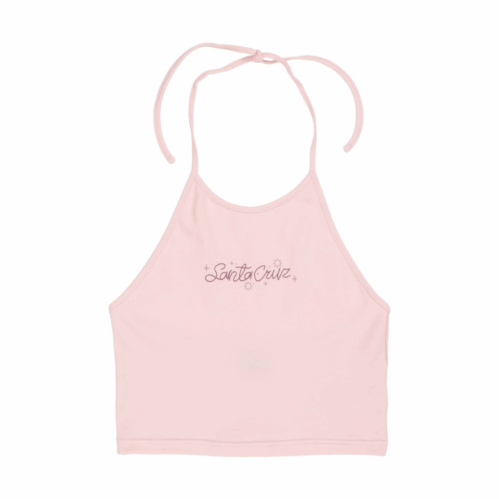 Sun Stamp Strip Halter Top