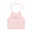 Sun Stamp Strip Halter Top