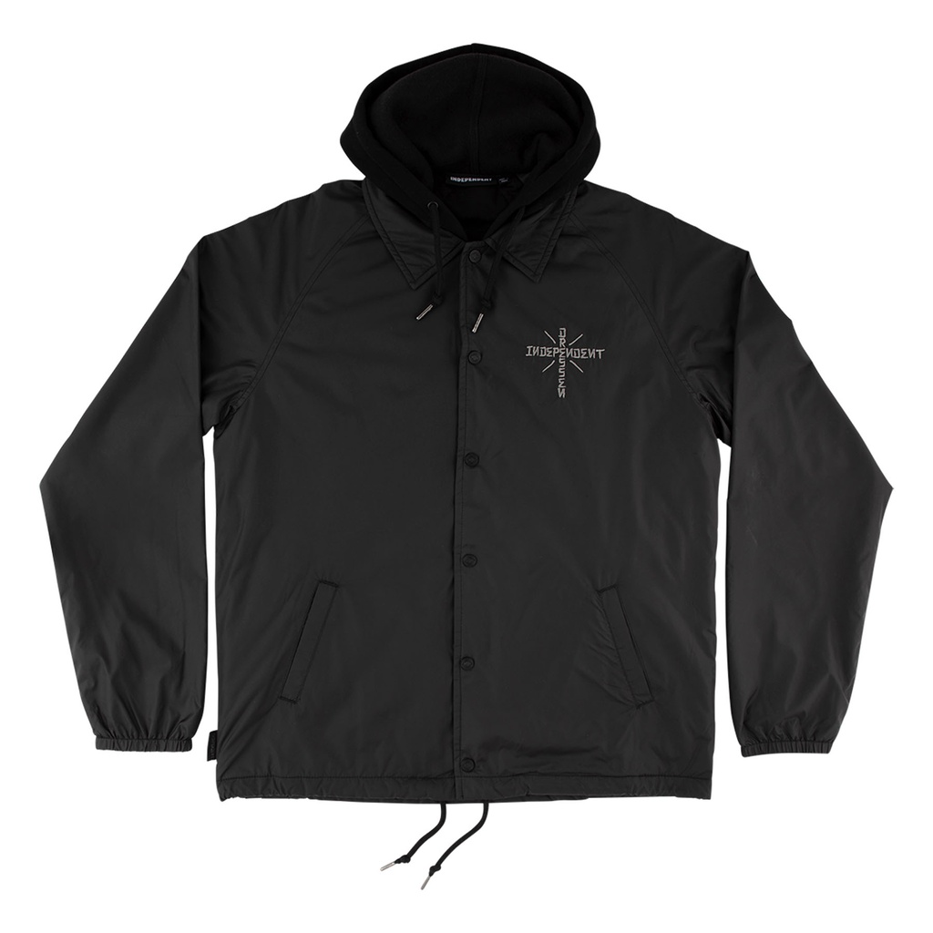Dressen Skull Rose Hooded Windbreaker Jacket 