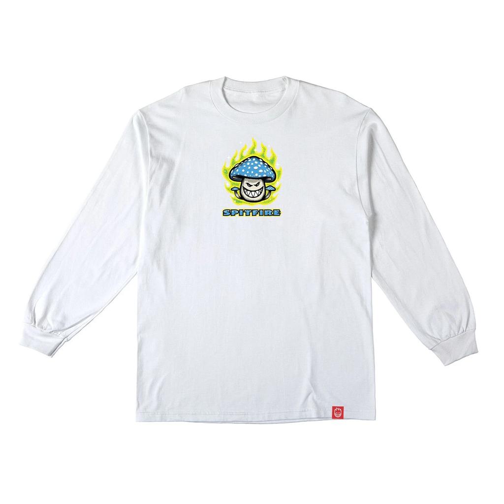 Tee Mushroom Bighead LS WHT (L)