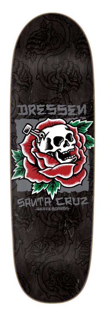 Dressen Skull Rose Pro Shaped 9.25in x 31.95in