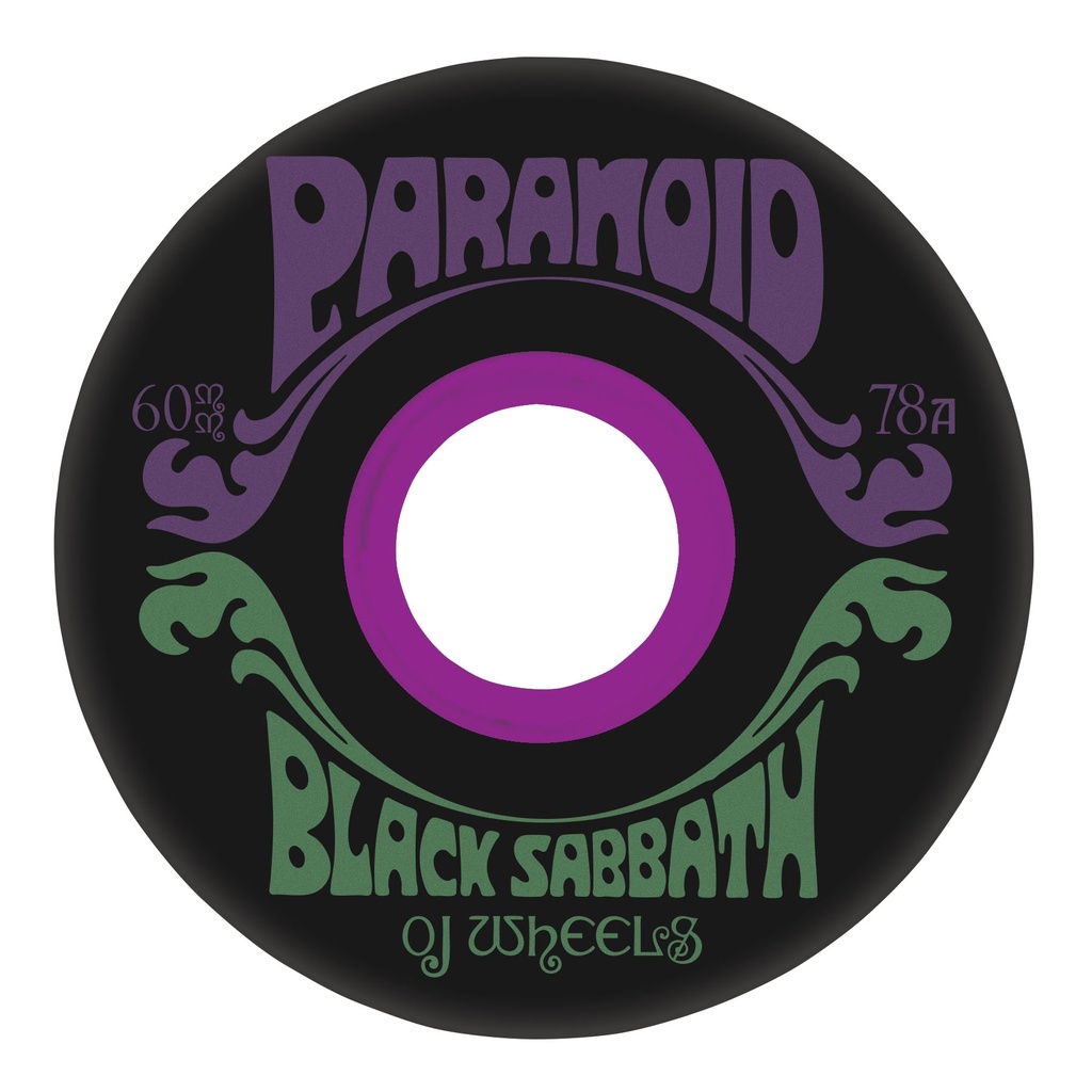 60mm Black Sabbath Paranoid Super Juice Black 78a