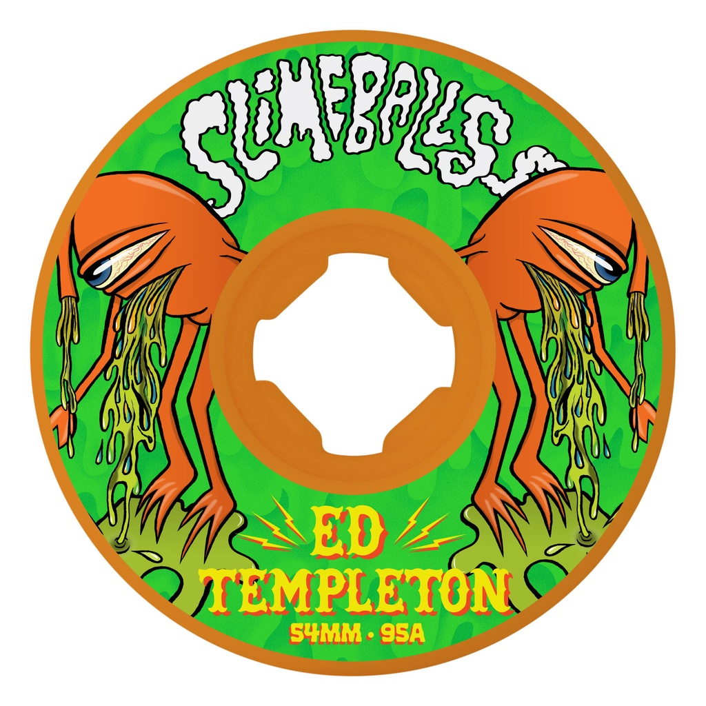 54mm Ed Templeton Vomit Mini Orange Hardline 95a