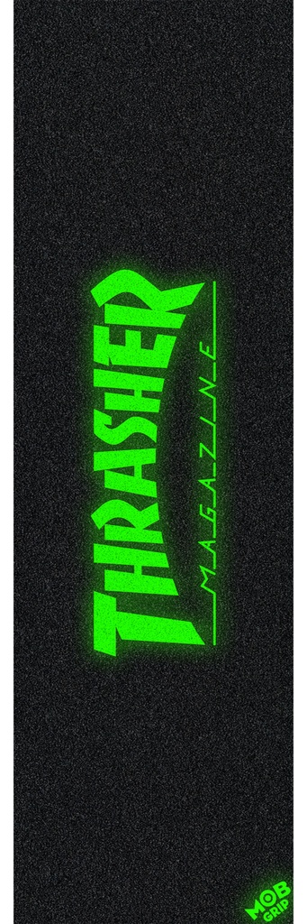 Thrasher Glow Logo Grip Tape 10in x 33in Graphic Mob (1 Sheet)