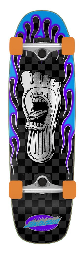 Screaming Lead Foot 8.4in x 29.4in Street Cruzer Santa Cruz
