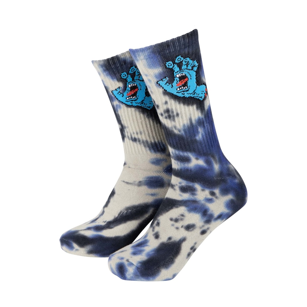 Screaming Hand Tie Dye Sock